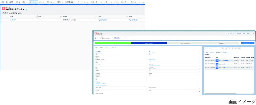 セールスフォース連携機能イメージ